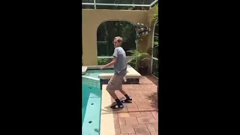 Water bottle toss
