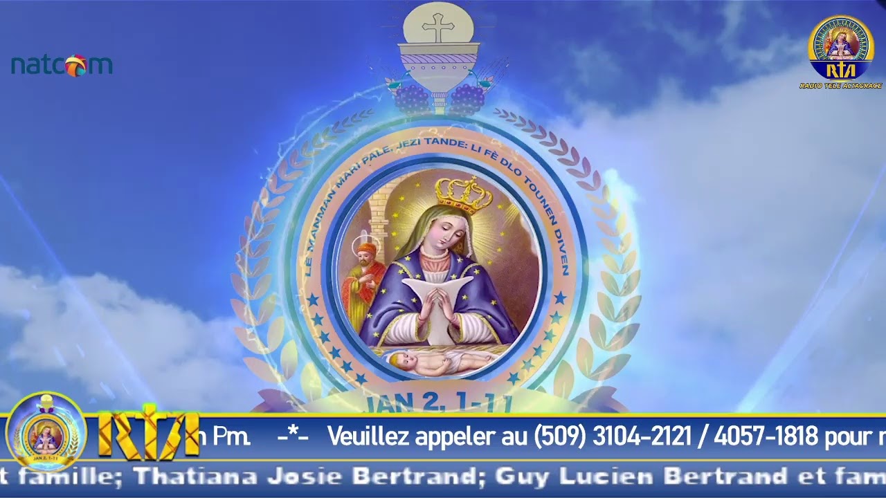 5ème jour de la neuvaine à NotreDame d’Altagrâce Messe de 6h Am