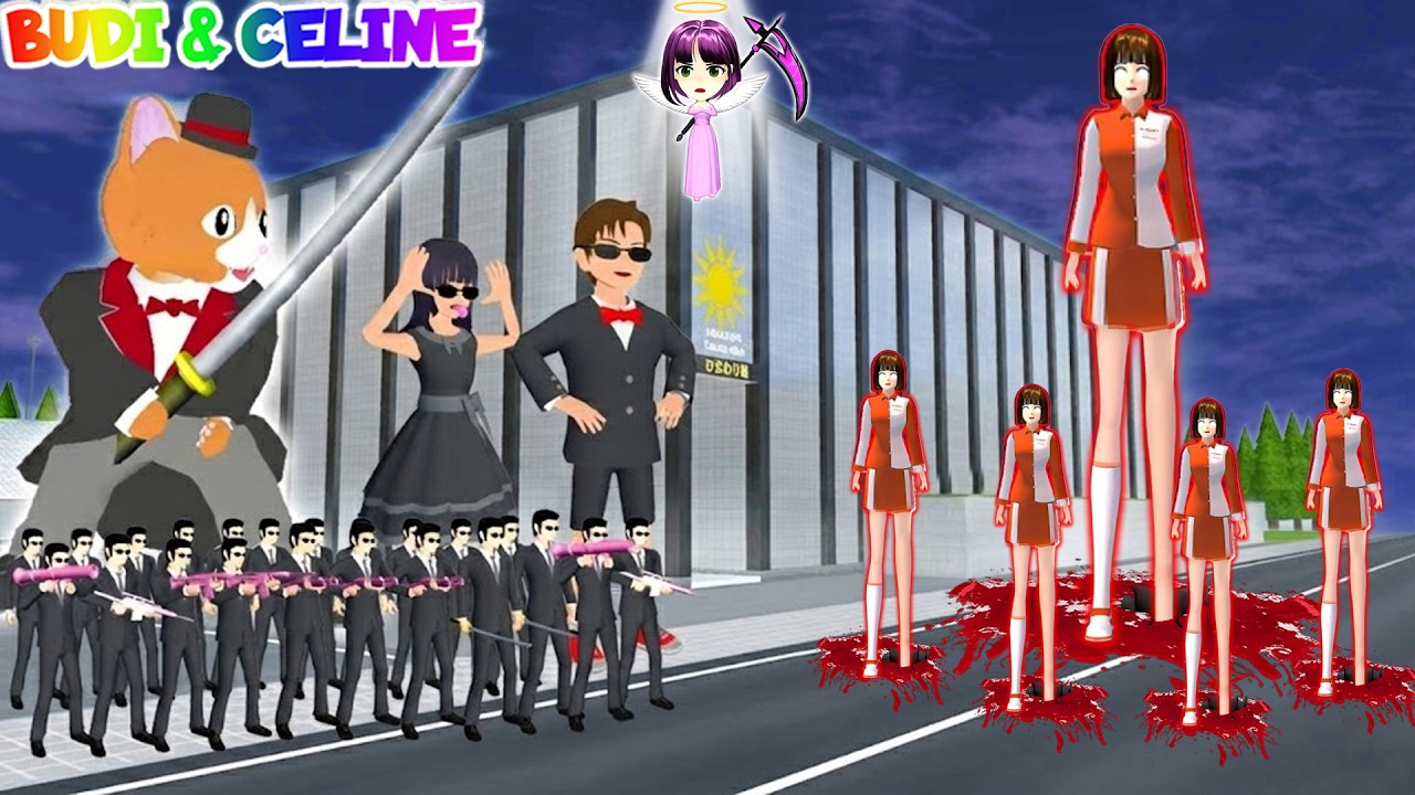 Yuta Mio Bocil Yakuza VS HANTU KAK MAMI KAKI PANJANG | Yakuza Panggil Catbutler Raksasa | Sakura