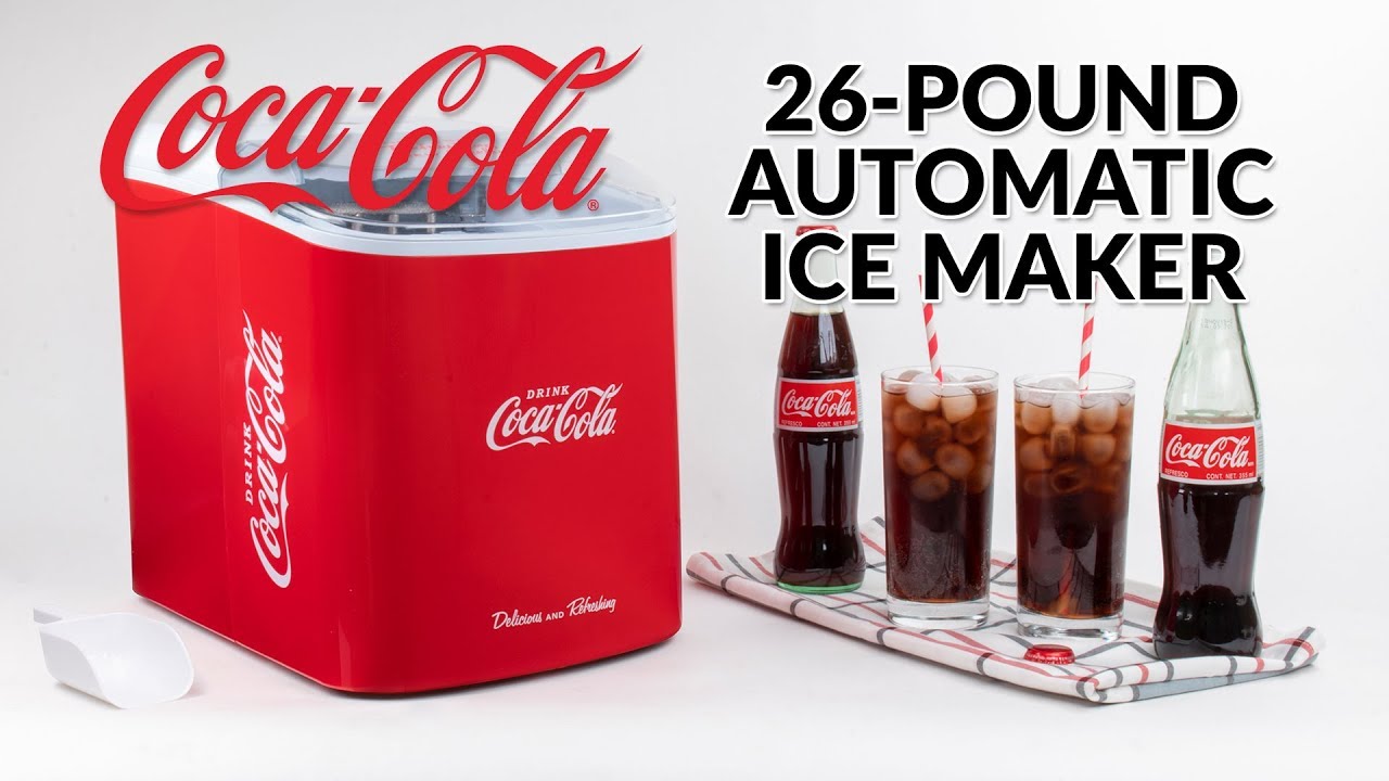 ICMCOKE | Coca-Cola® 26-Pound Automatic Ice Maker - YouTube