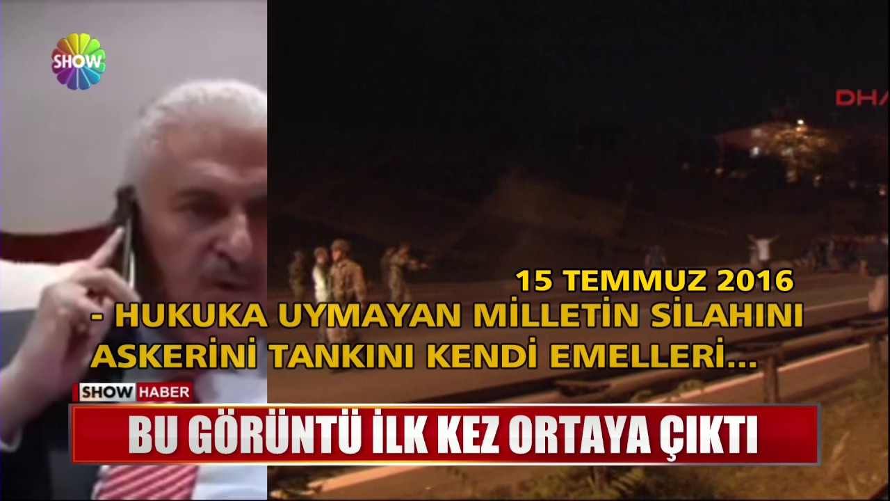 Başbakan Yıldırım'ın 15 Temmuz'daki görüntüsü