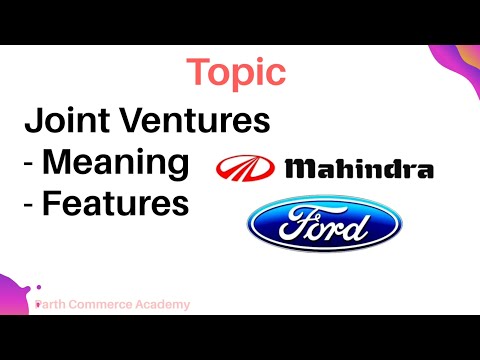 Joint Venture Meaning & Features class 11th Ch.2 Business Studies CBSE