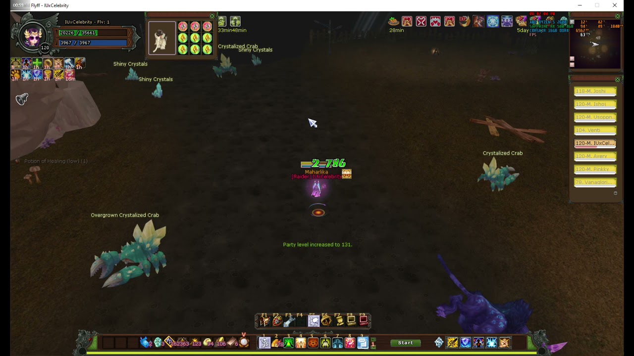 Emerald Flyff 2021 - Crystal Mines Dungeon Run