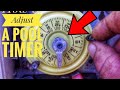 How to set the time on a pool timer instructions