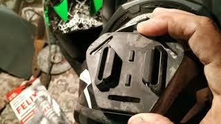 крепление камеры на эндуро шлем, сложной формы! забытое видео