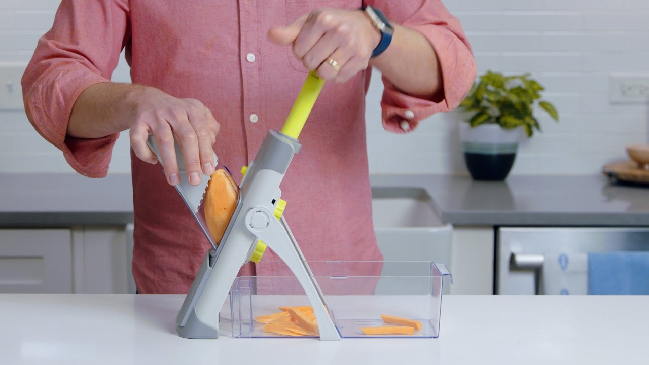 Pampered Chef's Rapid Prep Mandoline is our favorite toy in the kitche