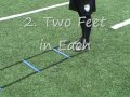Speed Agility Ladder Drills Exercises for Football Soccer Quick Feet
