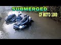 CfMoto 1000 and Suzuki King Quad stuck in deep water