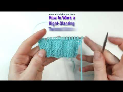 Knit Tips: How to Work a Right-Slanting  Twisted Stitch