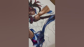 KOKUSHIBO Drawing |#animeeart #art #funny #easy #tutorial #forbeginners #drawing #viralvideo #shorts