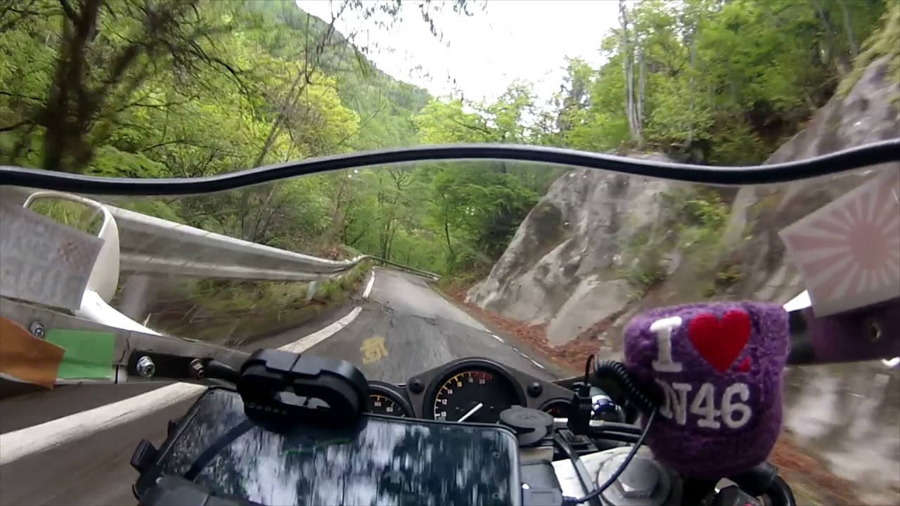 国道299号 十石峠区間 酷道     車載映像 FZR250R