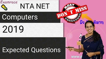 Expected Questions on Computers & ICT - NTA NET Paper 1 December 2019 (Most Important) (PDF Link 👇)
