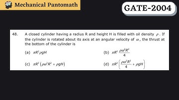 Q-48 | GATE Mechanical-2004 Solved Paper | GATE Mechanical Previous Year Question Solution