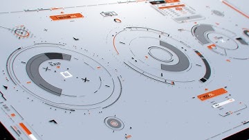 FUI / UI - Sci-fi Screen Graphics Circular Elements Set