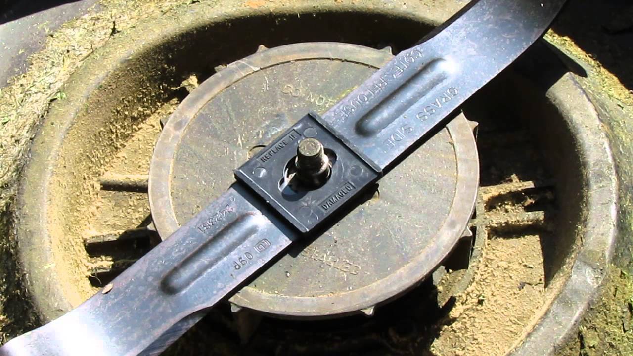 How To Change Blade Insulator Craftsman Electric Mower Youtube
