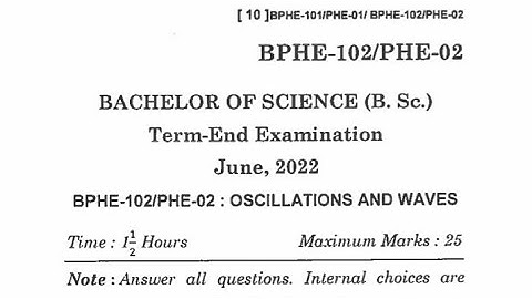 BPHE-102/PHE-02 JUNE-2022 QUESTION PAPER IGNOU