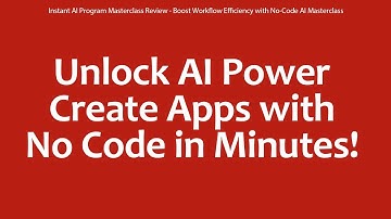 Instant AI Program Masterclass Review - Boost Workflow Efficiency with No-Code AI Masterclass