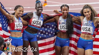 How Team USA sent Allyson Felix out a champion in dominant Tokyo 4x400 relay | NBC Sports