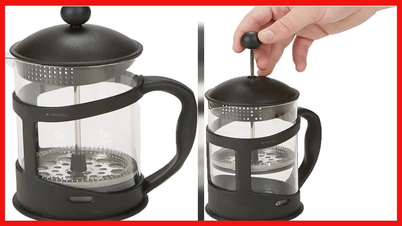 Mind Reader French Press Coffee & Tea Maker 27 oz, Glass YouTube
