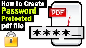 ▶ pdf File में पासवर्ड कैसे लगाएं | How to make your pdf password protected