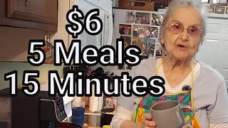Grandma Turns $6 Into a Week of Meals - Frugal Tips & Budget Meal Prep