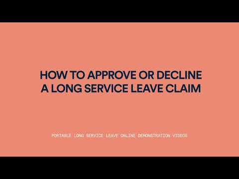 How to Approve or Decline a Long Service Leave Claim