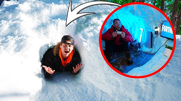 LUXURY SNOW IGLOO FORT!