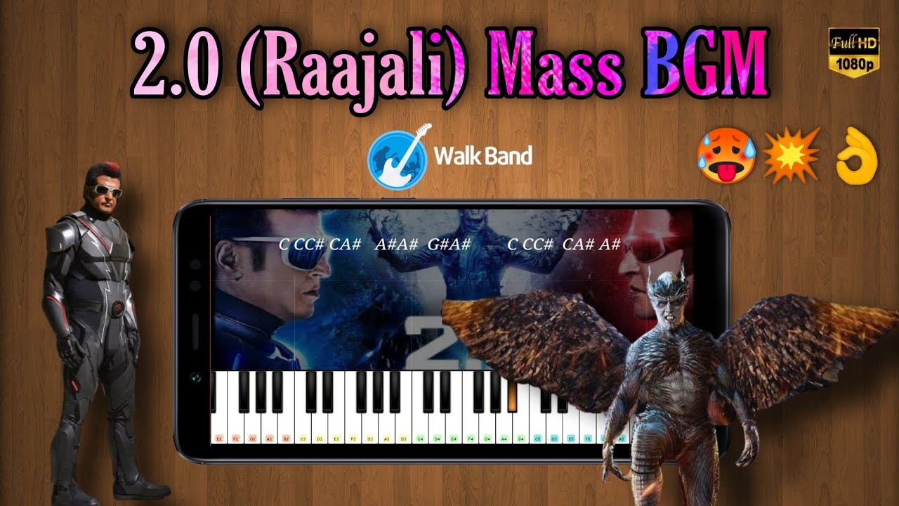 2.0 Mass BGM Piano Cover | Rajinikanth | Akshay Kumar | Walkband Cover
