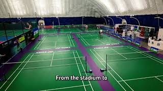 Pneumatic membrane sports venue