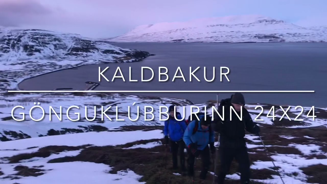 Kaldbakur 1173 m, North Iceland. Winter hiking with Gönguklúbburinn 24x24 from Akureyri, 27.02.2021. — Kaldbakur — video poster
