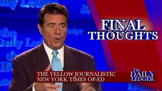 Final Thoughts  NYT Yellow Journalism