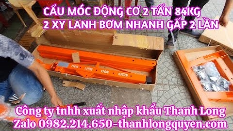 GỬI HÀNG CẨU MÓC ĐỘNG CƠ 2 TẤN 84 KG 2 XY LANH BƠM NHANH GẤP 2 LẦN CHO GARAGE BÉ TƯ Ở LONG AN