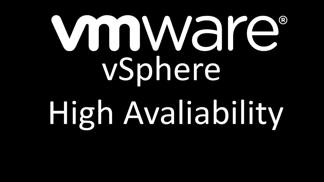 vmware esxi 6 high availability