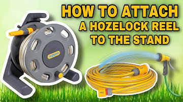 How to attach a hozelock pipe to the reel stand