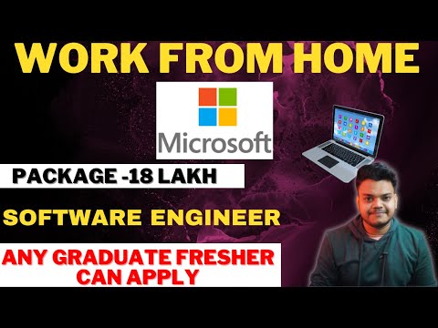 Microsoft Hiring Fresher | Work From Home Jobs|Package-18.50 LPA| Latest Jobs 2024|Software Engineer