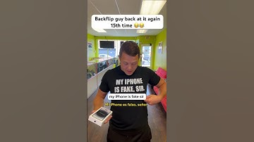 Backflip Guy WON Fake 14 Pro Max 🫣Watch till the end ‼️#shorts #iphone14promax #apple #funny #fyp