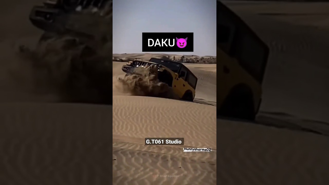 Daku - Thar⚡ modified Black 🖤|| G.T061 Studio|| #thar #ytshorts #viral #shorts