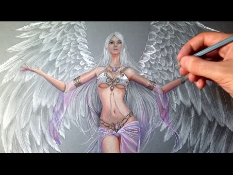 Vidéo: Angel: Comment Le Dessiner Avec Un Crayon