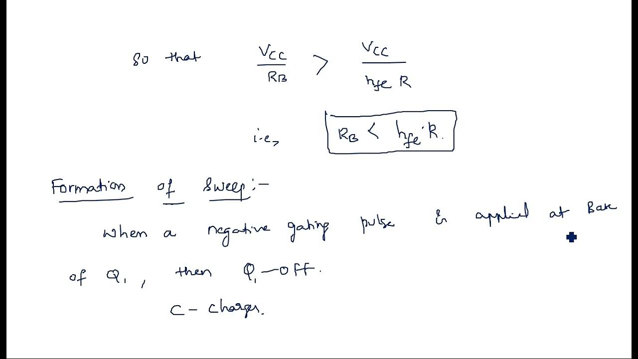 Bootstrap time base generator | Transistor | Part-2/2 | PDC | Lec-87 ...