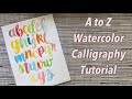 How to: Watercolor Calligraphy for beginners  #calligraphywatercolor #calligraphytutorial