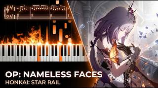 Honkai: Star Rail (Amphoreus OP) - "Nameless Faces" | Piano Tutorial &amp; Sheet Music &amp; MIDI