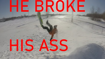 SLEDDING GONE WRONG!! DUBMASTER SMITH HITS CRAZY JUMP!