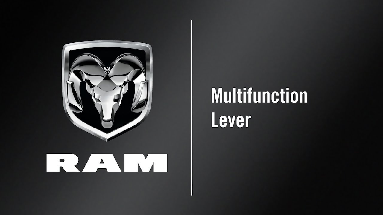 Multifunction Lever | How To | 2020 Ram ProMaster City