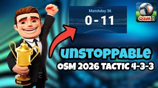 BEST OSM 2026 Tactic! ⚽️ | Online Soccer Manager 2026 Best Tactics - 433 OSM Meta Tactic 433A screenshot 1
