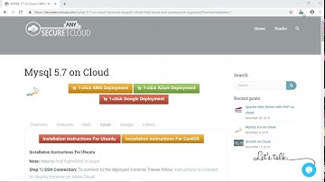 Secured MySQL 5 7 on Centos 7 3 - Deploy on Azure , AWS and Google Cloud Platform.