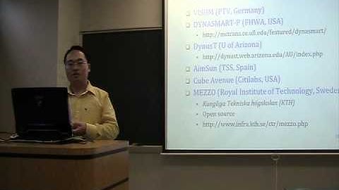 (2/5) Lecture 5: Methodology(Traffic Simulation Class by Shan Huang)