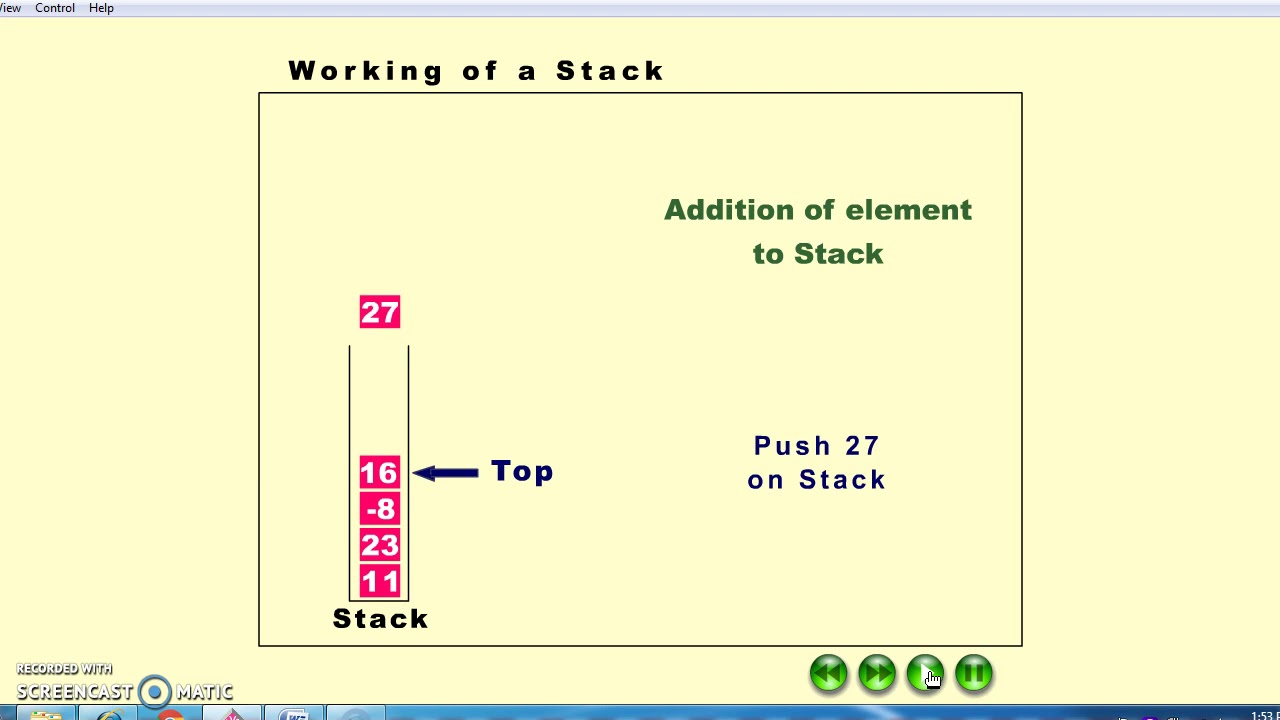Data structures - Working of stack Data structures - YouTube