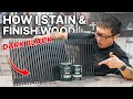 How to stain and finish furniture  apply rubio monocoat