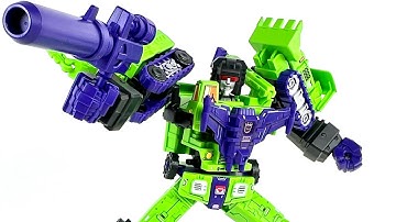 Constructing DEVASTATOR !!! Transformers Galaxy Defender Series Blokees Chefatron Review