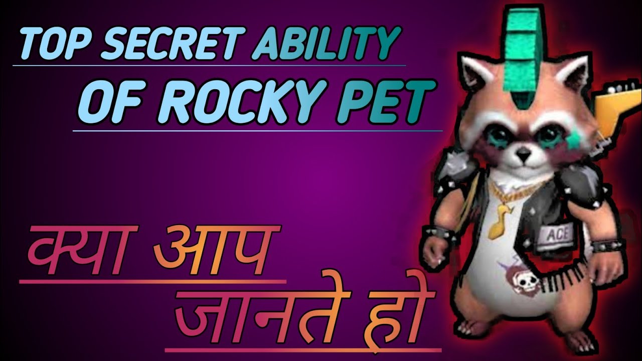 Rocke pet ability || Rocke pet full details || Rocky pet in free fire || best pet in free fire !!!
